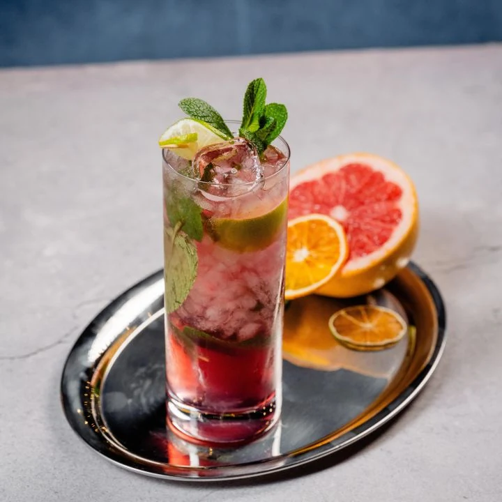GINGER RASBERRY FIZZ
